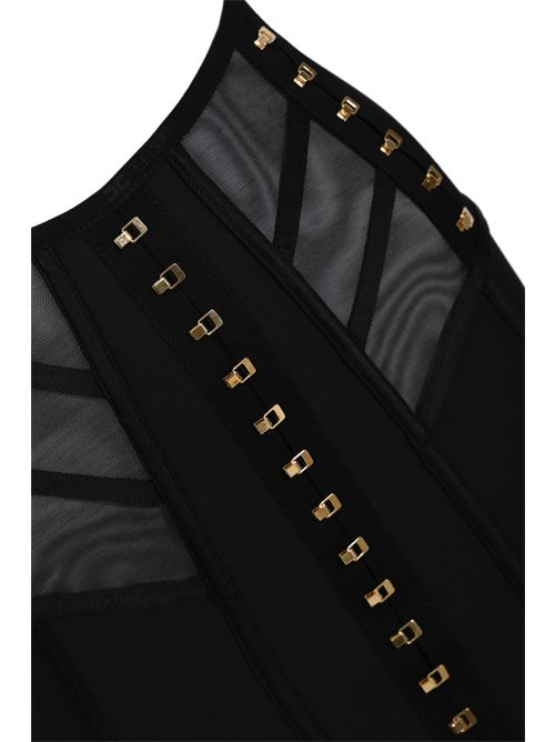 Gonna bustier in tessuto bielastico e tulle Elisabetta Franchi | GO17962E2110